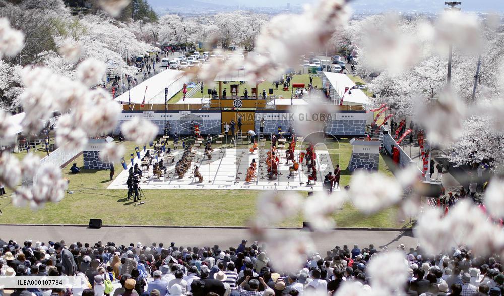 "Human chess" played in northeastern Japan city