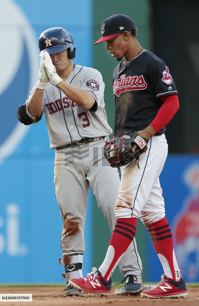 Baseball: Aoki gets 3 hits as Astros beat Indians