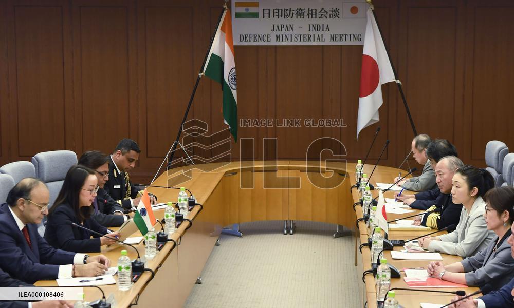Japan, India defense ministers share concerns over N. Korea