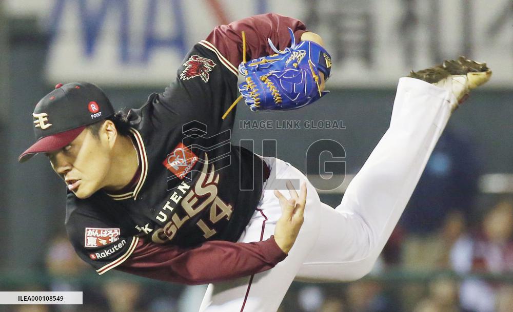 Rakuten's Norimoto throws shutout