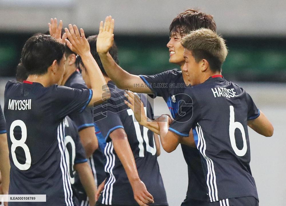 Soccer: Japan fend off Honduras in last game before U-20 World Cup