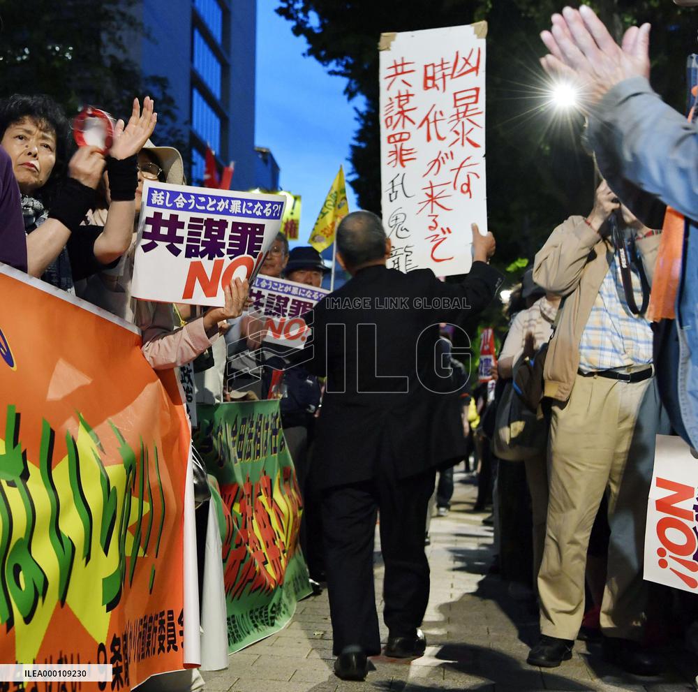 Rally against "conspiracy bill"