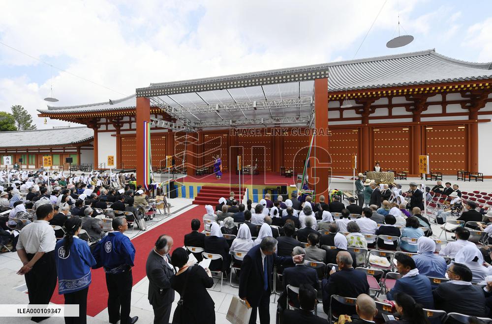 Yakushiji Temple celebrates completion of restoration work