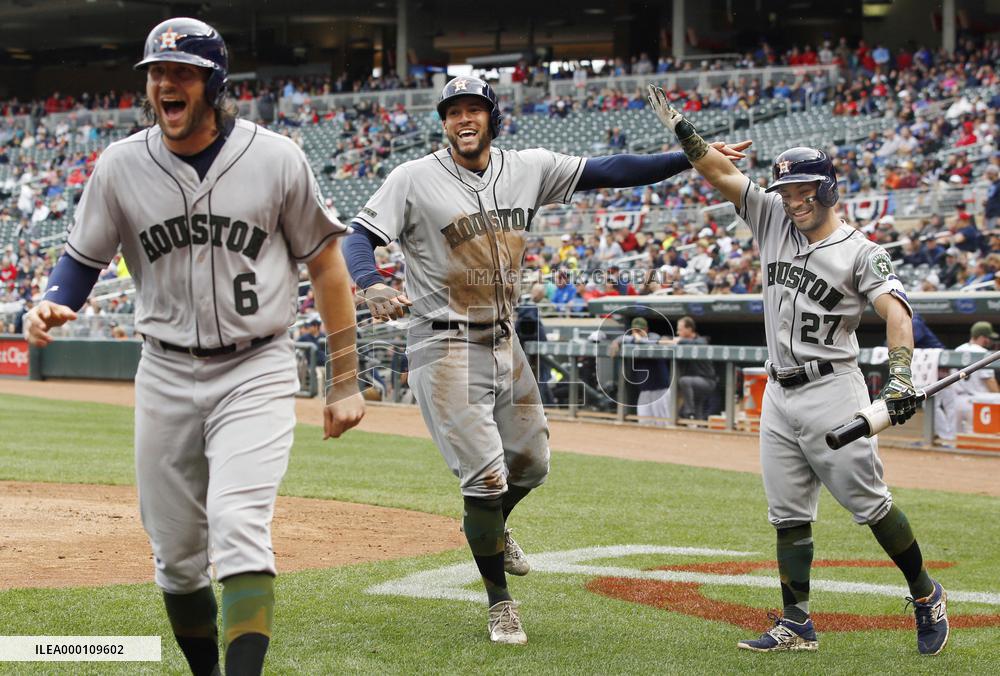 Baseball: Big 8th-inning rally lifts Astros past Twins