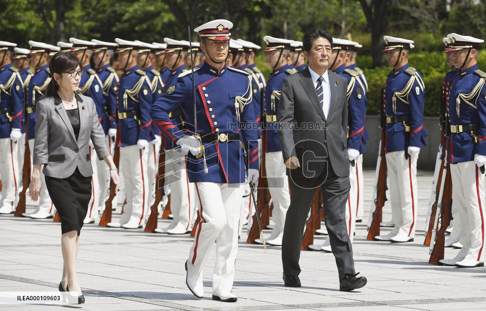 PM Abe gives address to those engaged in PKO