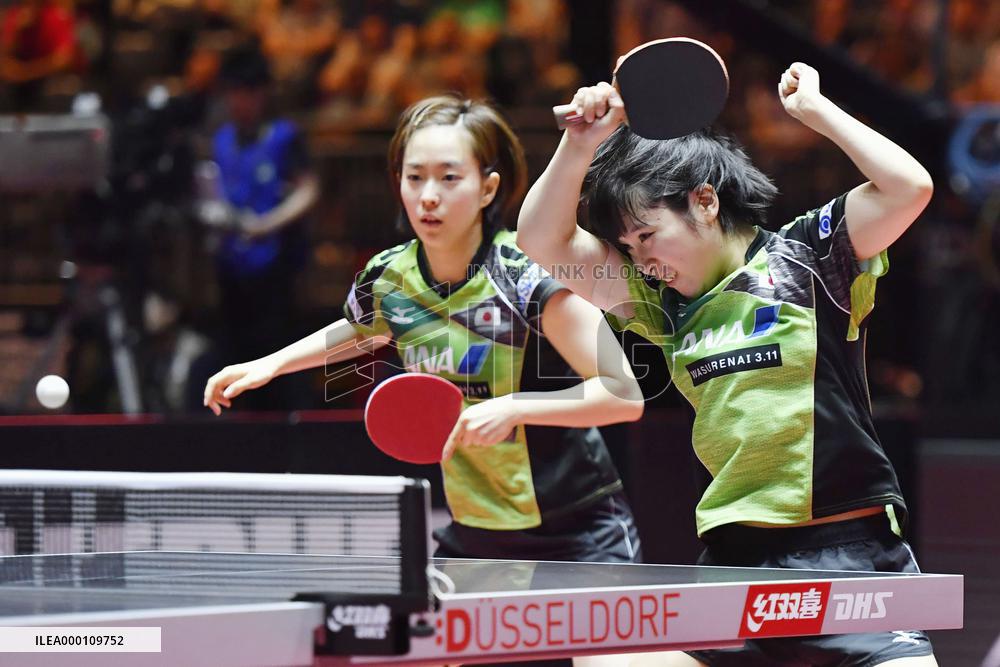 Table Tennis: Ishikawa, Hirano eliminated in doubles 3rd round at worlds