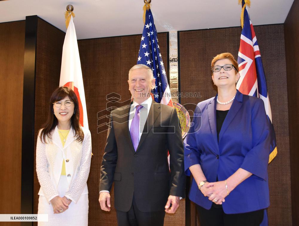 Australia, Japan, U.S. defense chiefs meet over N. Korea