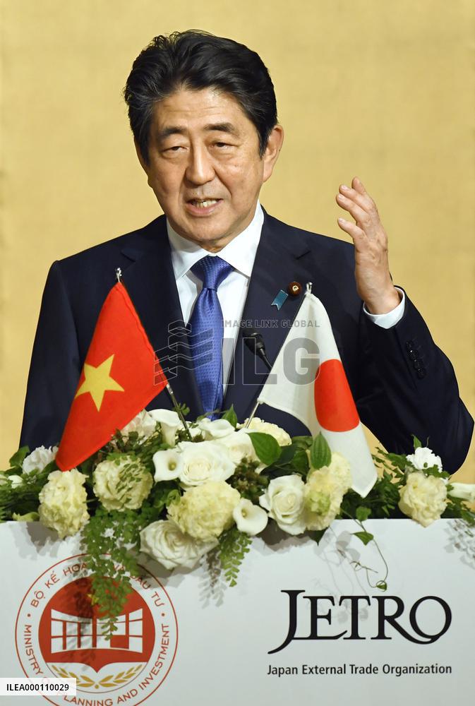 "TPP 11" should unite behind pact, Abe tells Vietnamese PM