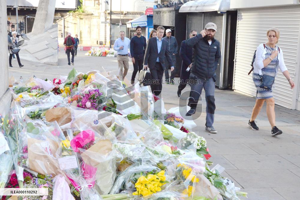 London mourns attack victims amid election