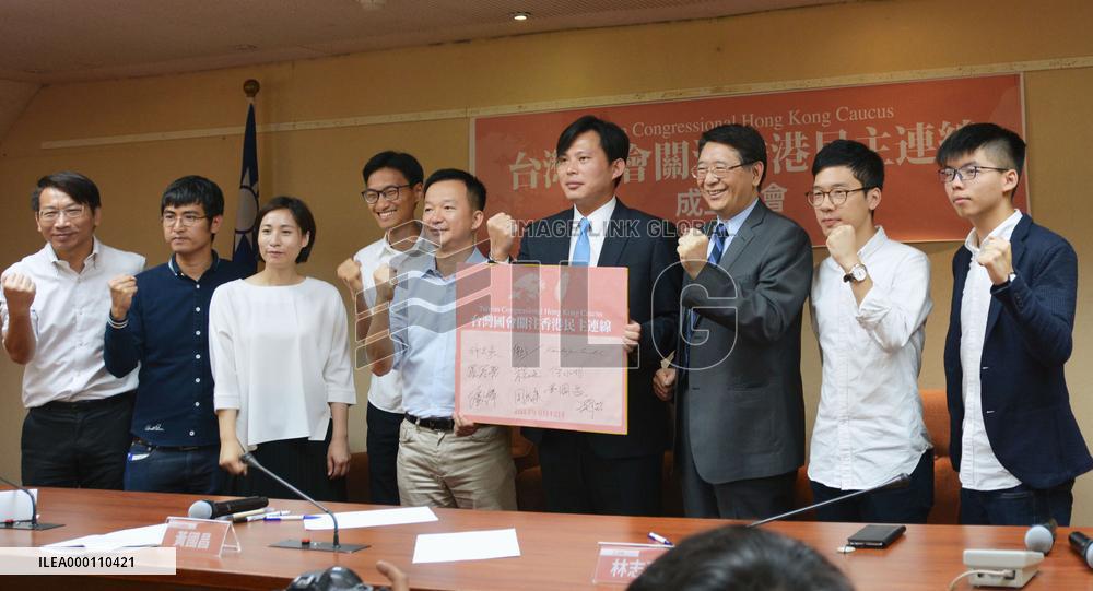 Taiwan legislators voice support for H.K.'s democratization