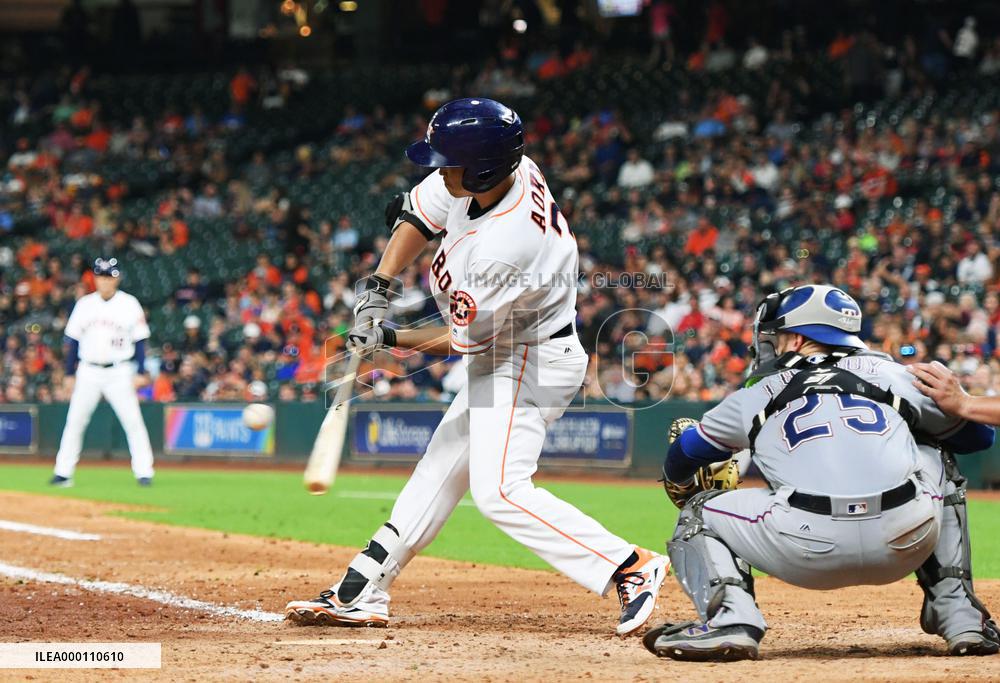 Baseball: Aoki singles in Astros' sweep over Rangers
