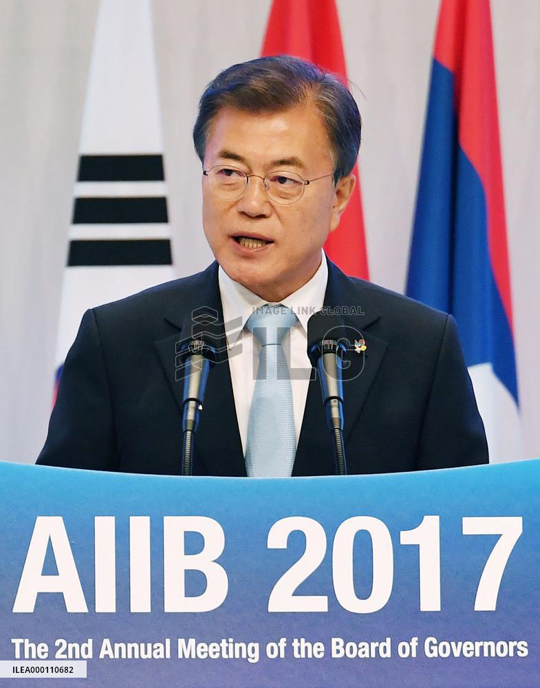 China-led investment bank holds annual meeting in S. Korea