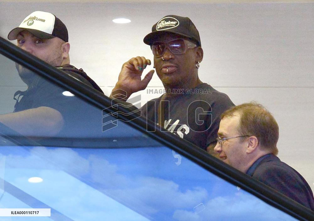 Ex-NBA star Rodman ends "very good trip" to N. Korea