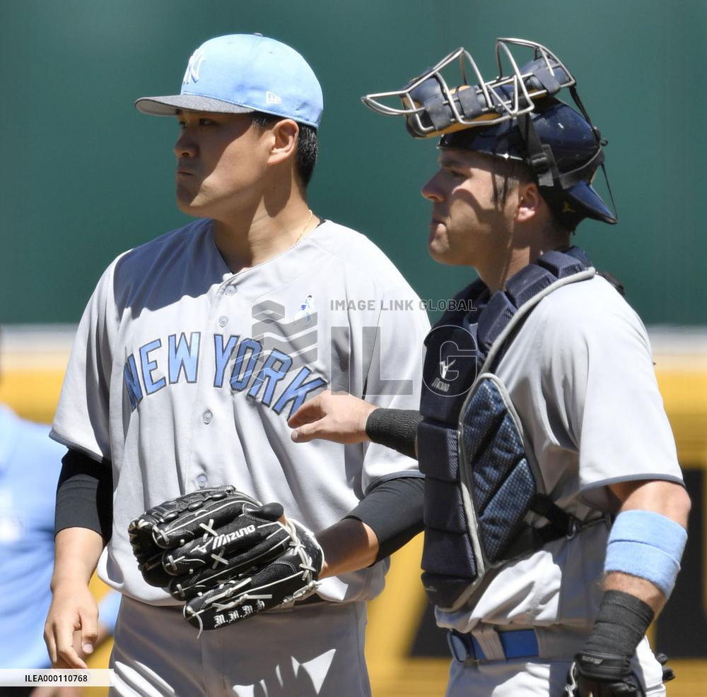 Baseball: Tanaka roughed up by A's