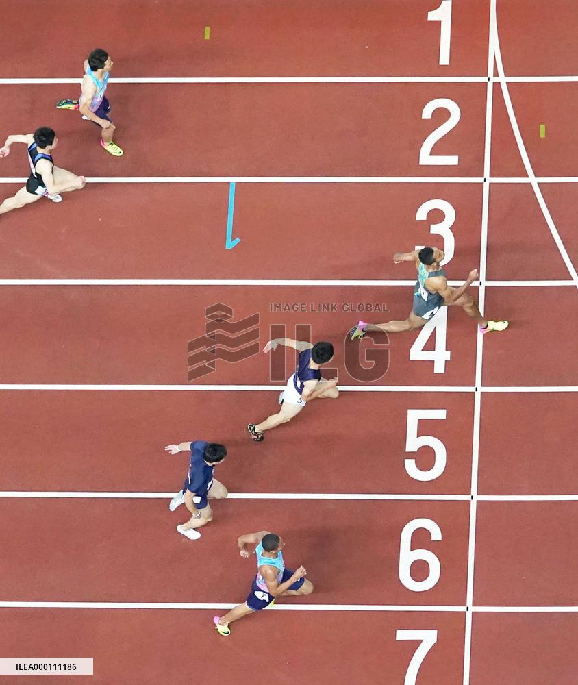 Sani Brown wins men's 100 meters at national championships