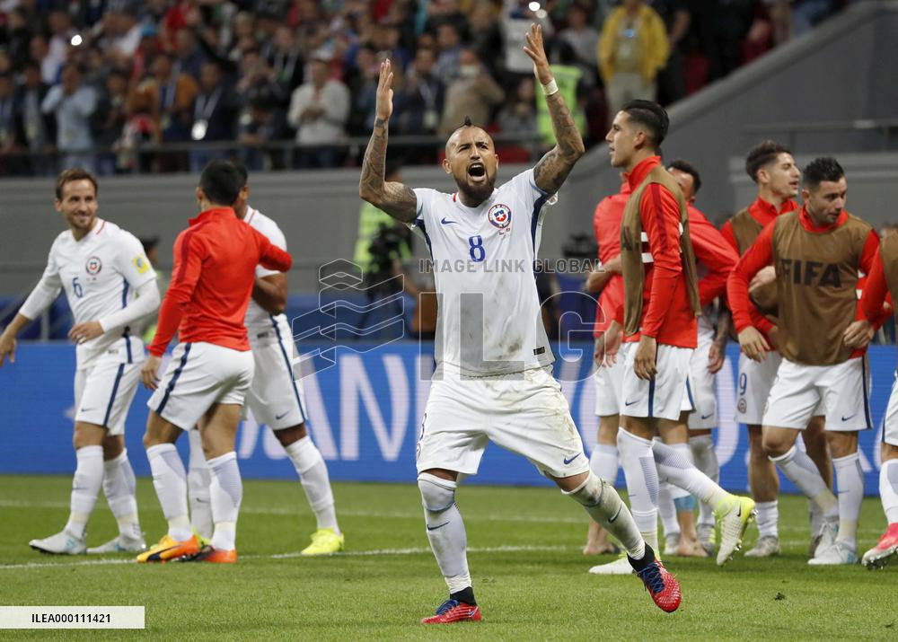 Soccer: Chile beat Portugal on pens to reach Cup final
