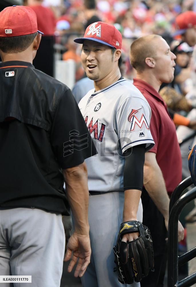 Baseball: Tazawa pitches scoreless innings in Marlins-Cardinals game