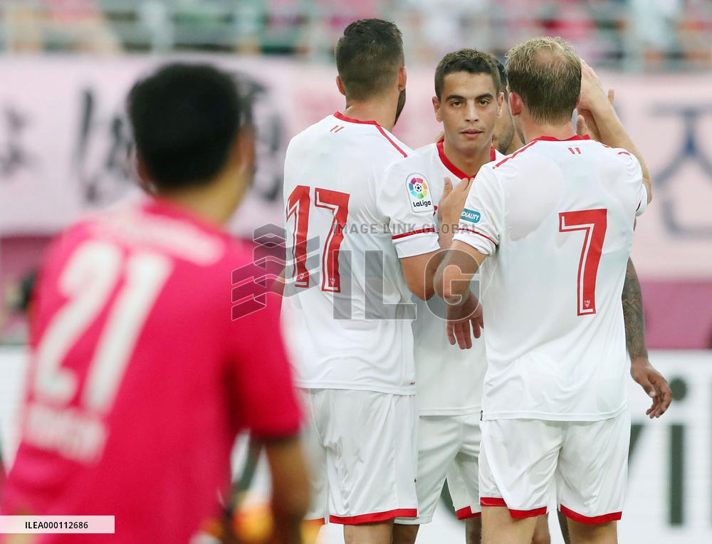 Soccer: Cerezo humbled by Sevilla in friendly