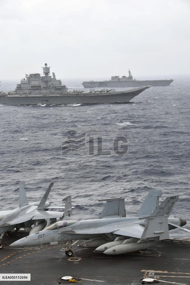 India, Japan, U.S. hold joint maritime drill