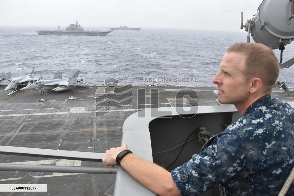 India, Japan, U.S. hold joint maritime drill