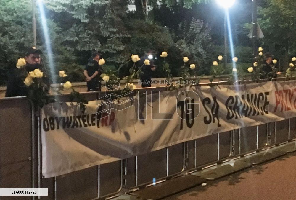 Protest against judicial reforms in Poland