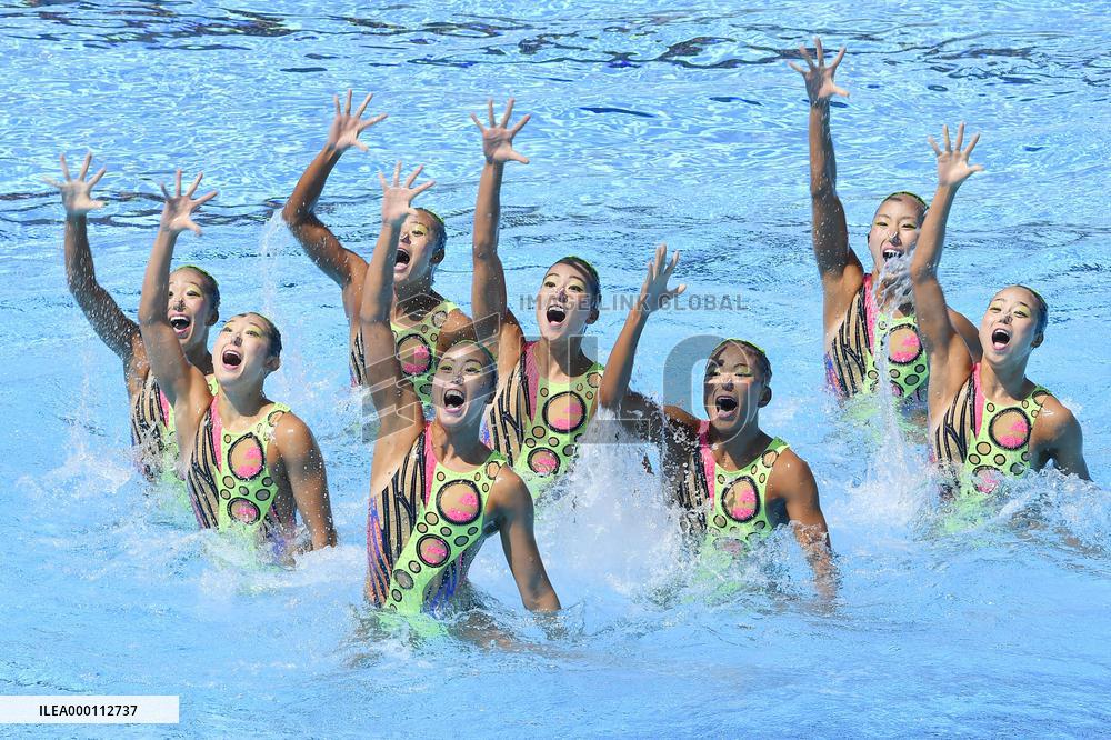 Japan wins bronze in synchronized swimming team technical