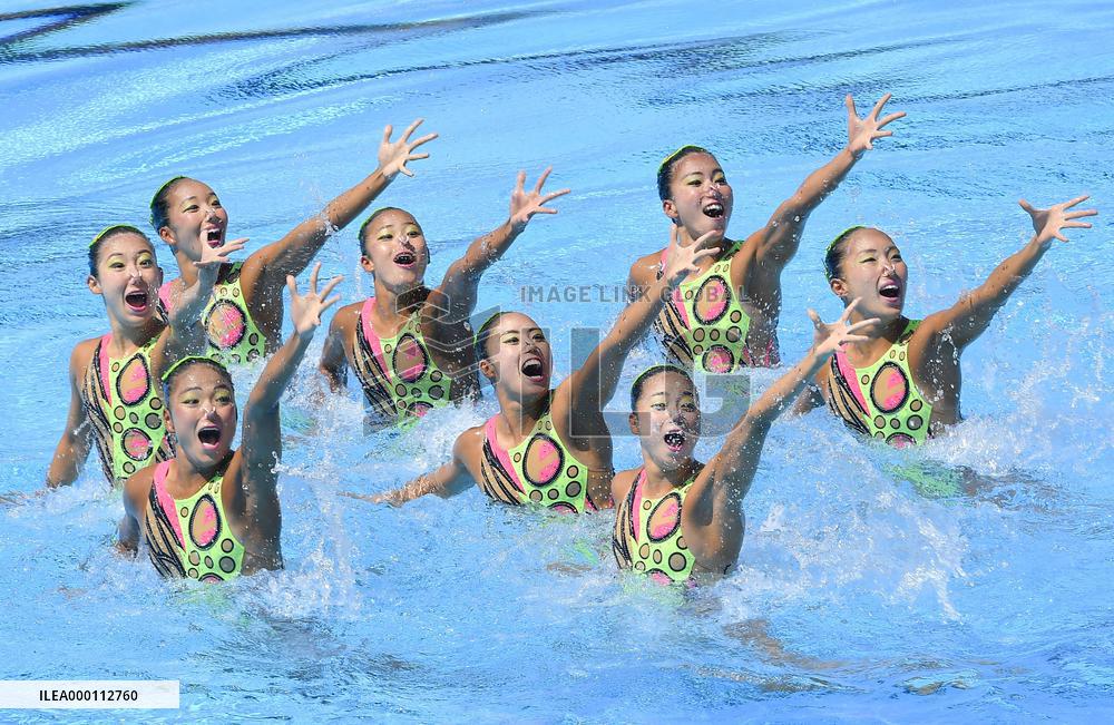Synchronized swimming: Japan takes bronze in team technical