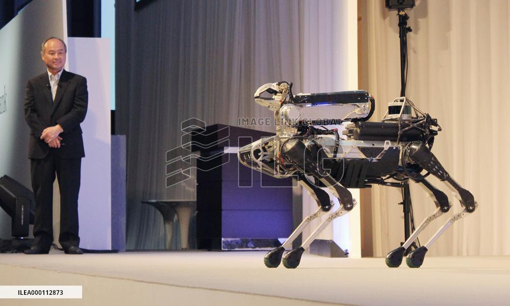 4-legged robot "Spot Mini" on display at SoftBank event