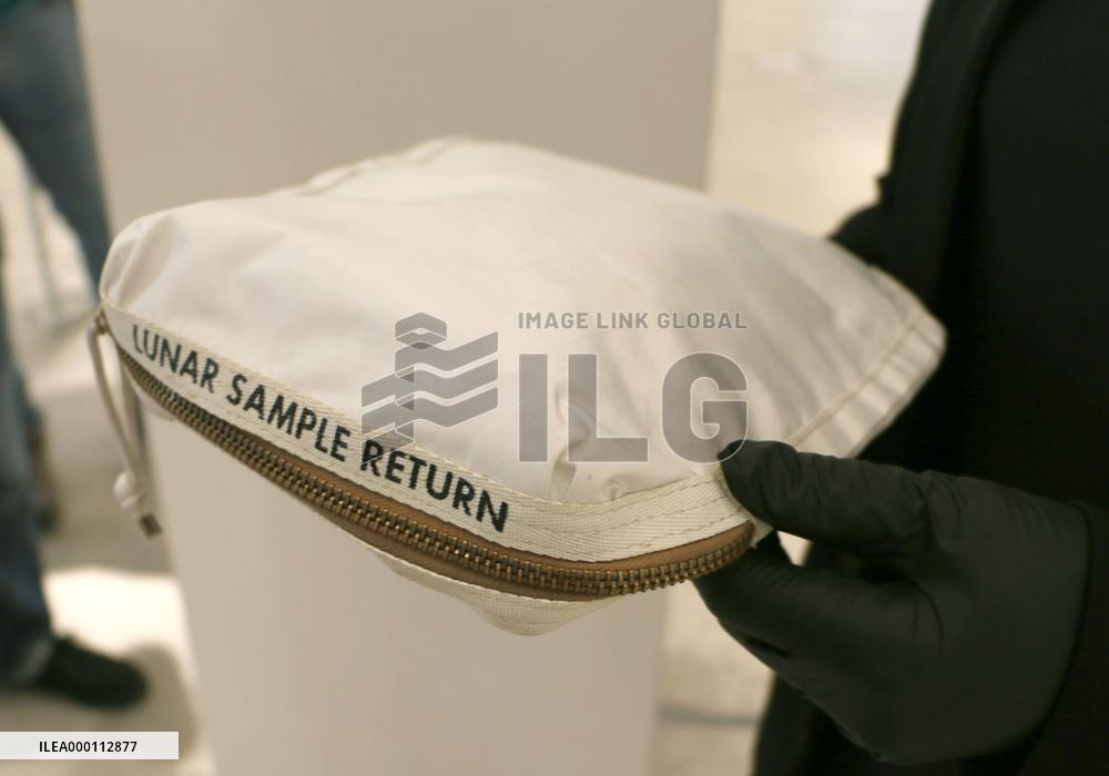 Neil Armstrong's Moon sample bag fetches $1.8 million at auction