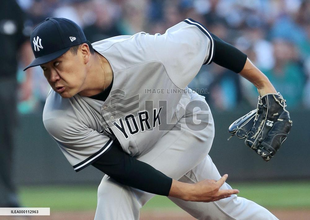 Baseball: Tanaka gets no-decision in Yankees' loss to Mariners