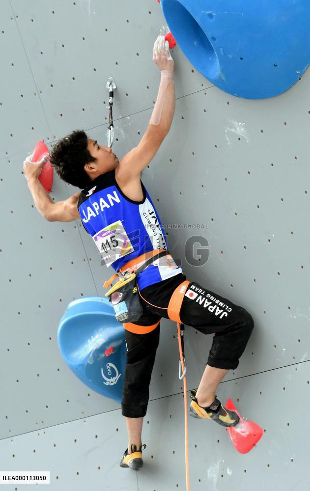 Sport climbing: Korenaga wins gold in men's lead at World Games