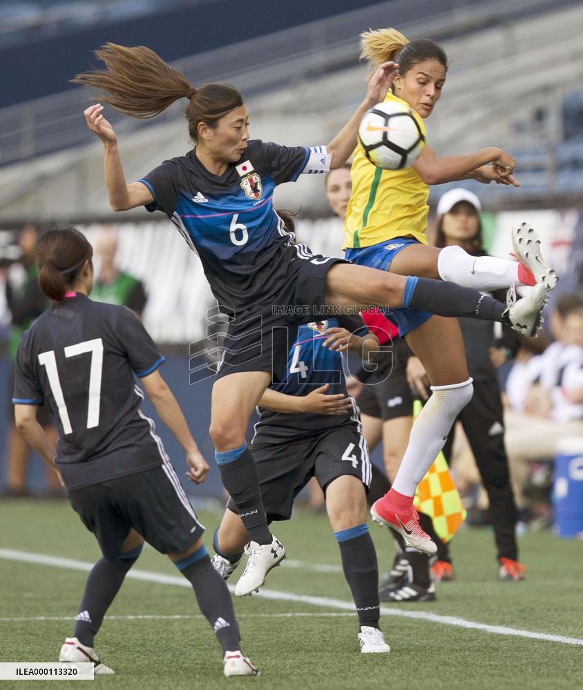 Japan, Brazil draw 1-1 in Tournament of Nations opener