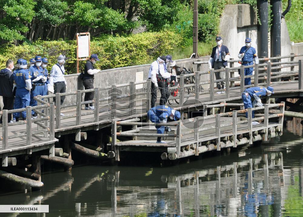 Man, 9-year-old son found dead in Tokyo river after night fishing