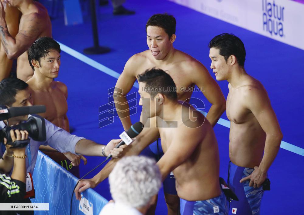 Japan finishes 4th in 4x100 medley relay at worlds with nat'l record