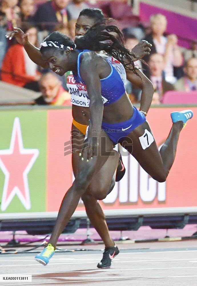 Athletics: Bowie wins women's 100 meters at worlds