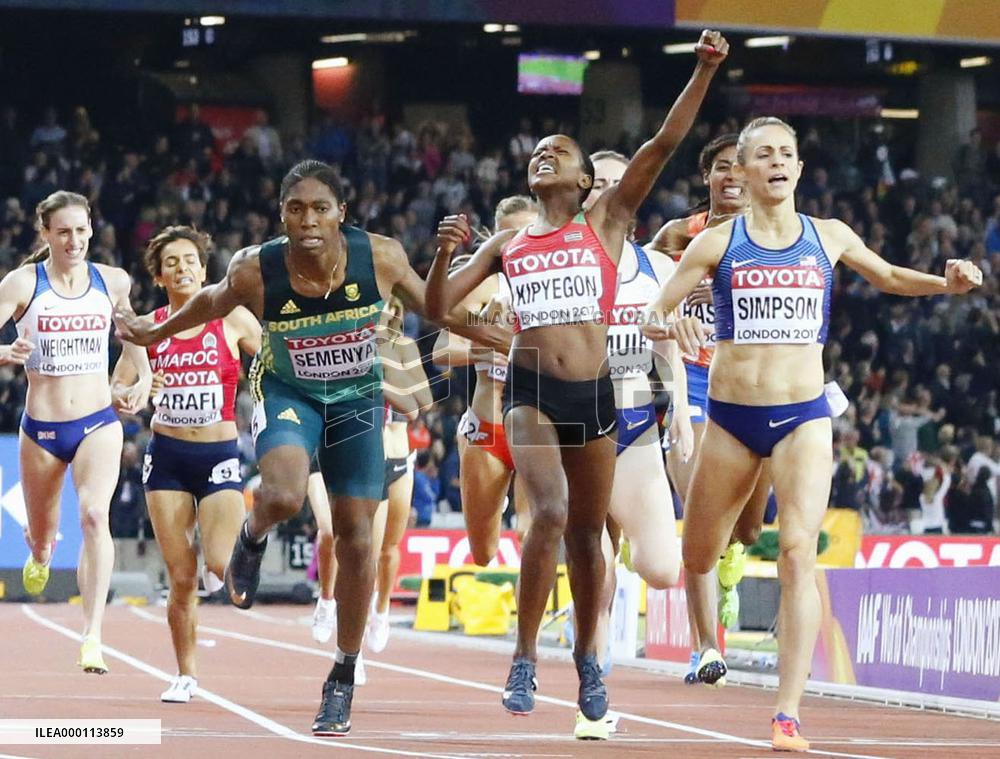 Athletics: Kenya's Kipyegon wins women's 1,500m at world c'ships