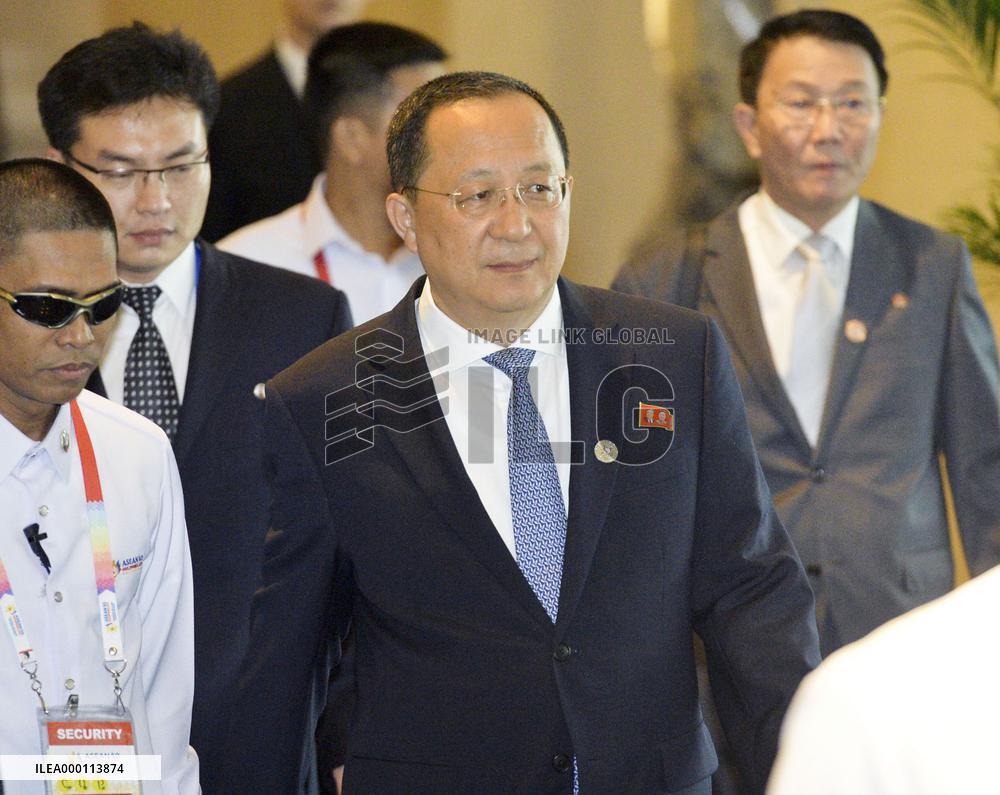 N. Korean foreign minister at security meeting