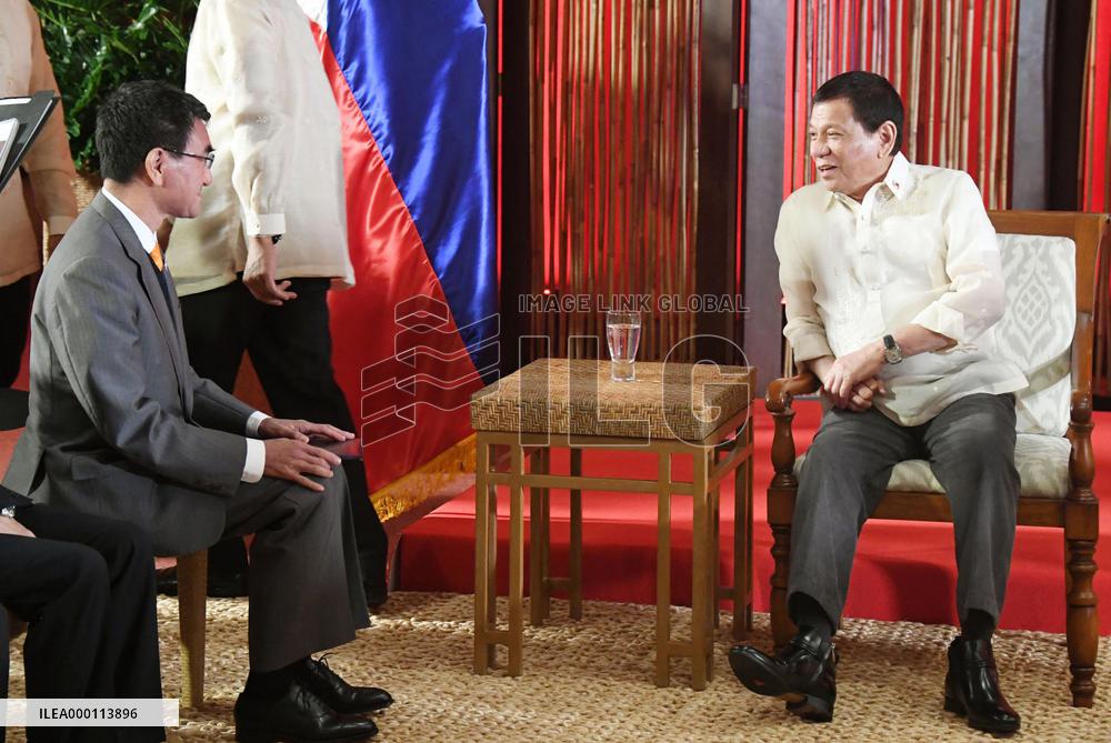 Duterte, Kono agree to cooperate in tackling N. Korean threat