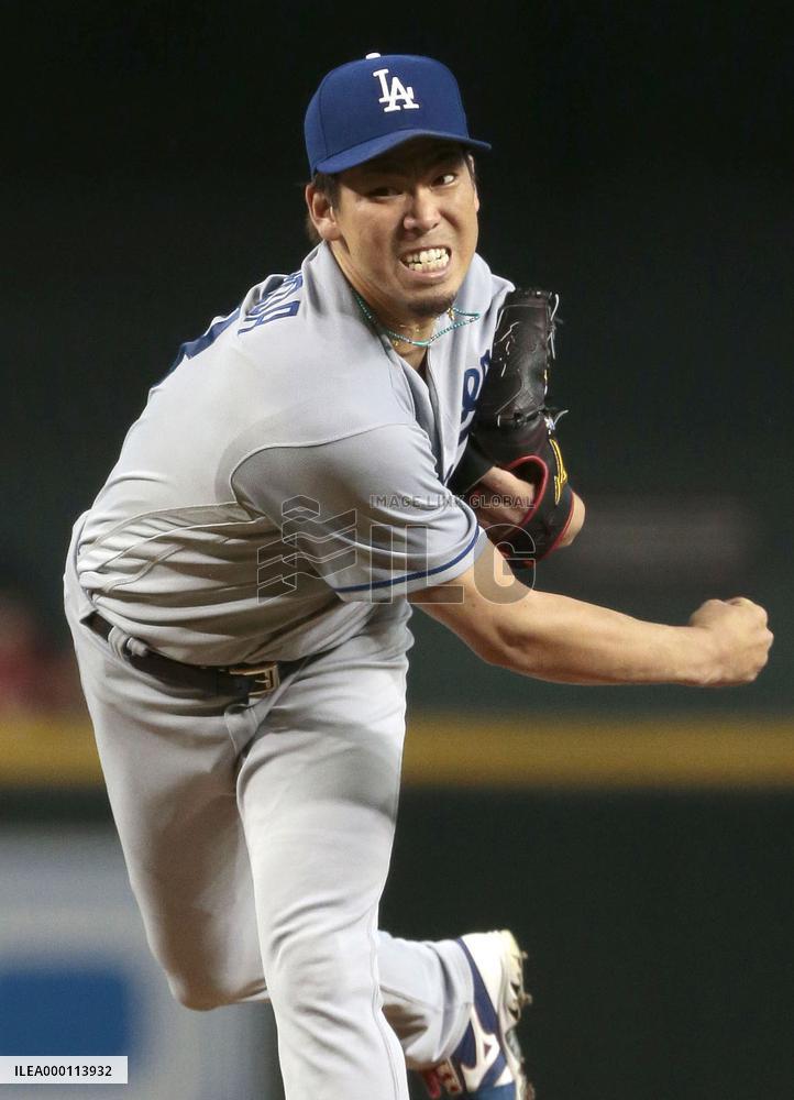Baseball: Maeda gets no-decision in Dodgers' loss to D-backs