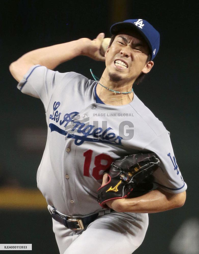 Baseball: Maeda gets no-decision in Dodgers' loss to D-backs