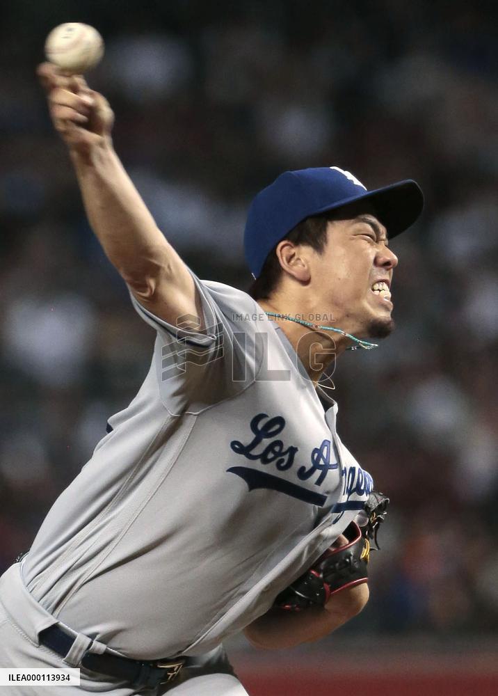 Baseball: Maeda gets no-decision in Dodgers' loss to D-backs