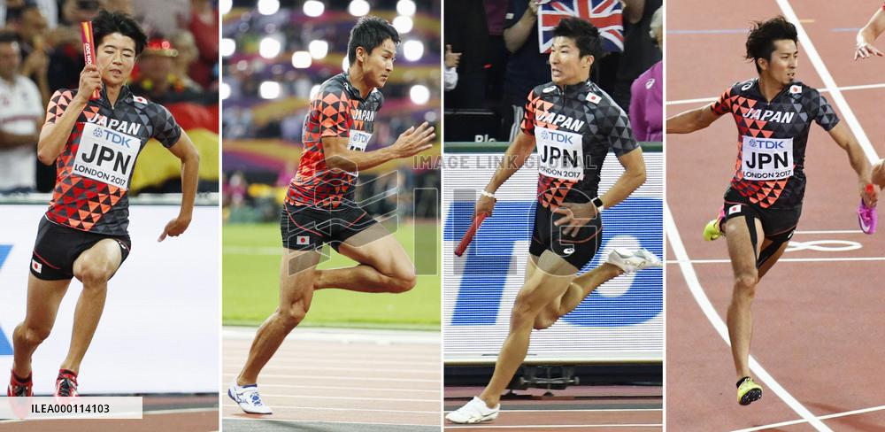 Athletics: Japan takes bronze in men's 4x100m relay
