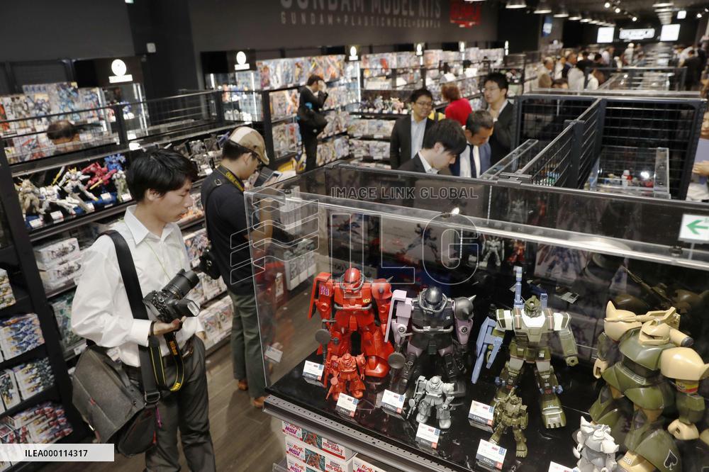 Official Gundam plastic models store to open in Tokyo