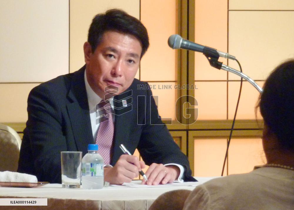 Maehara, candidate for head of Japan's Democratic Party