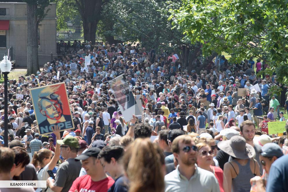 40,000 join anti-racial discrimination rally in Boston