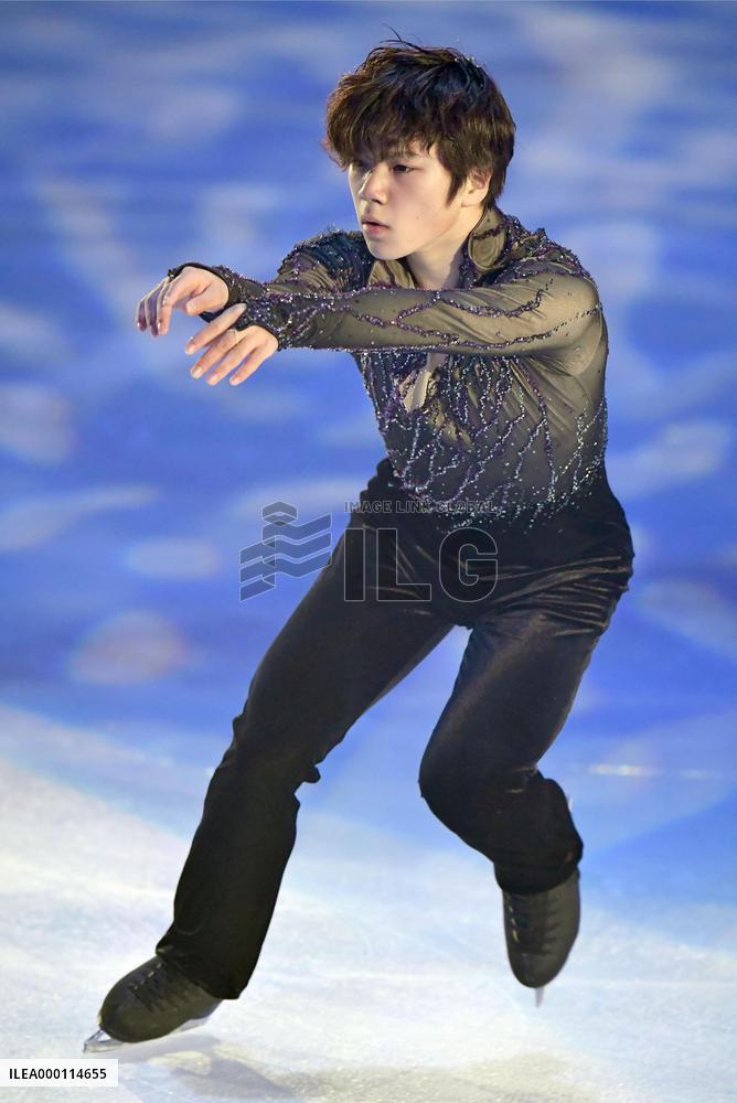 Uno performs short program for Pyeongchang Winter Olympics