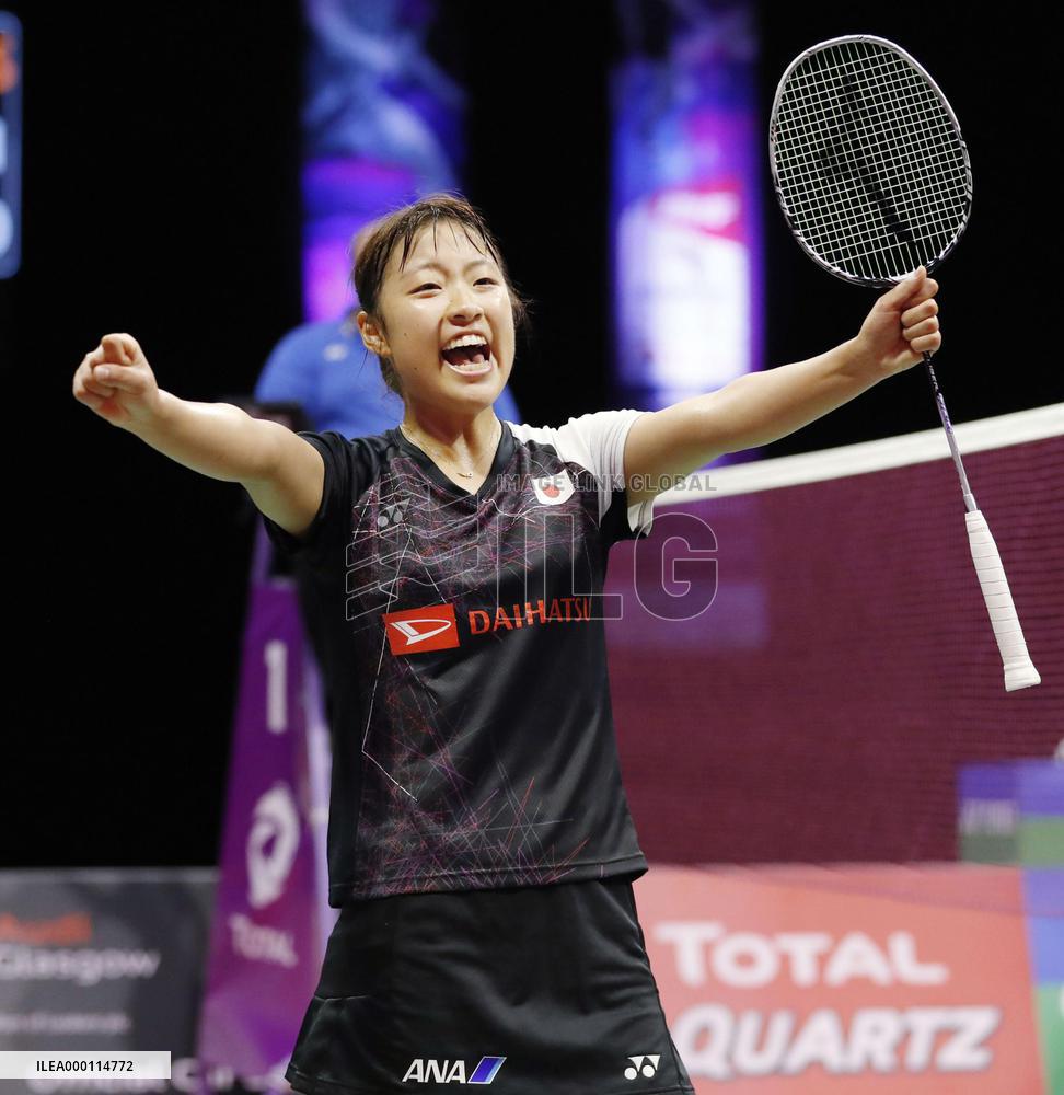 Badminton: Okuhara 1st Japanese in 40 years to reach worlds final