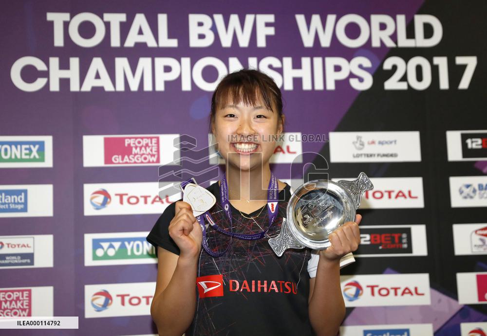 Badminton: Okuhara wins Japan's maiden world c'ship gold