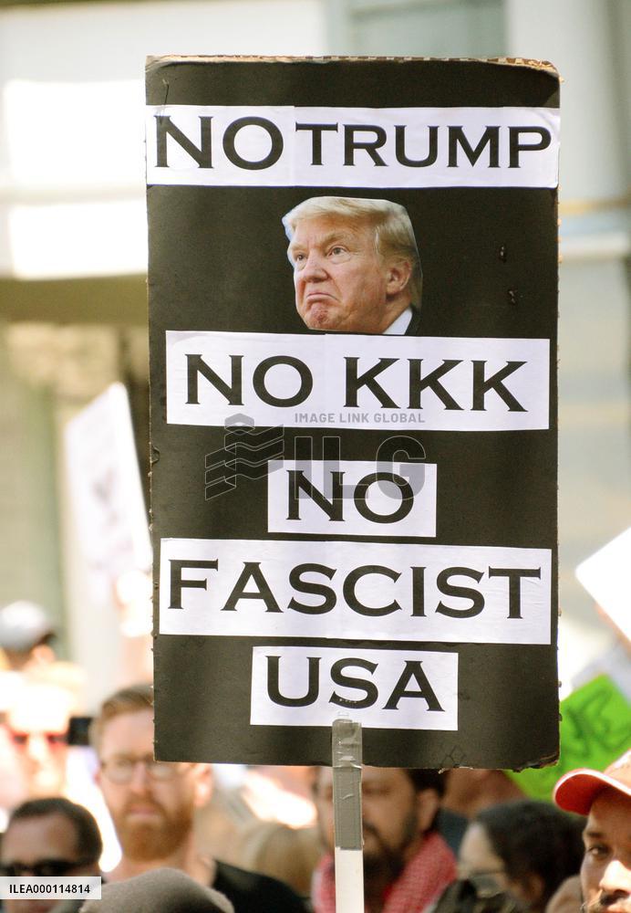 Demonstrators rally against racism in San Francisco