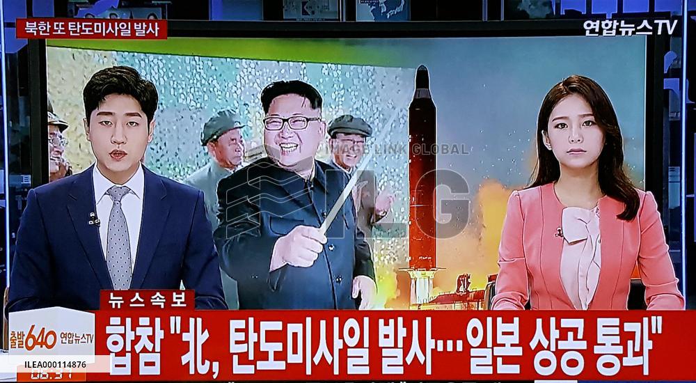 N. Korea fires missile over Japan